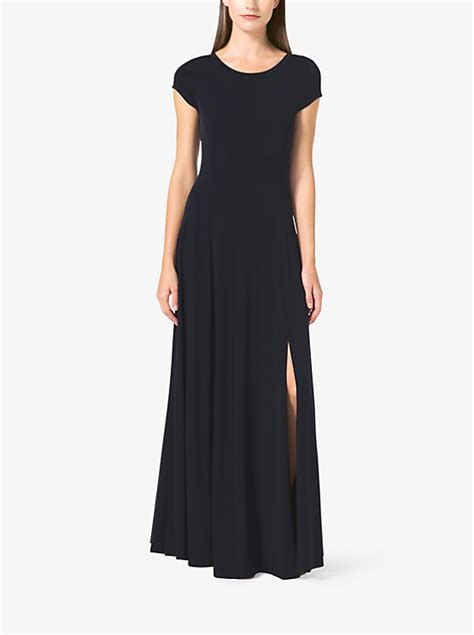 michael michael kors capsleeve maxi wrap dress peacock